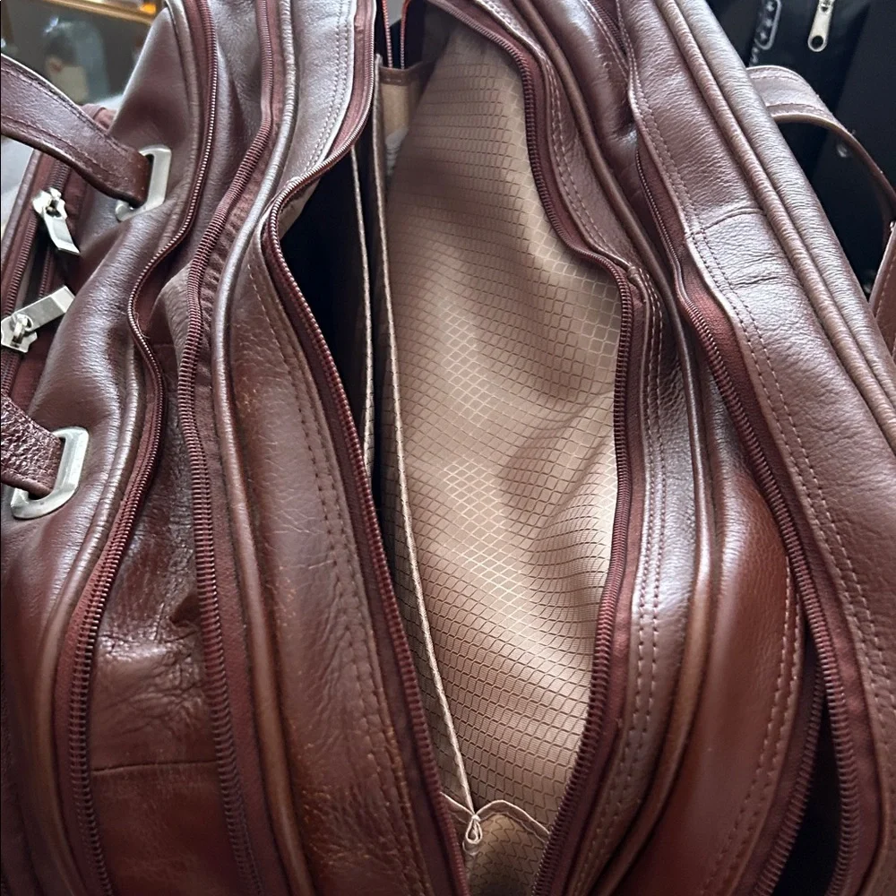 Sophisticated Tan Leather Briefcase for Men